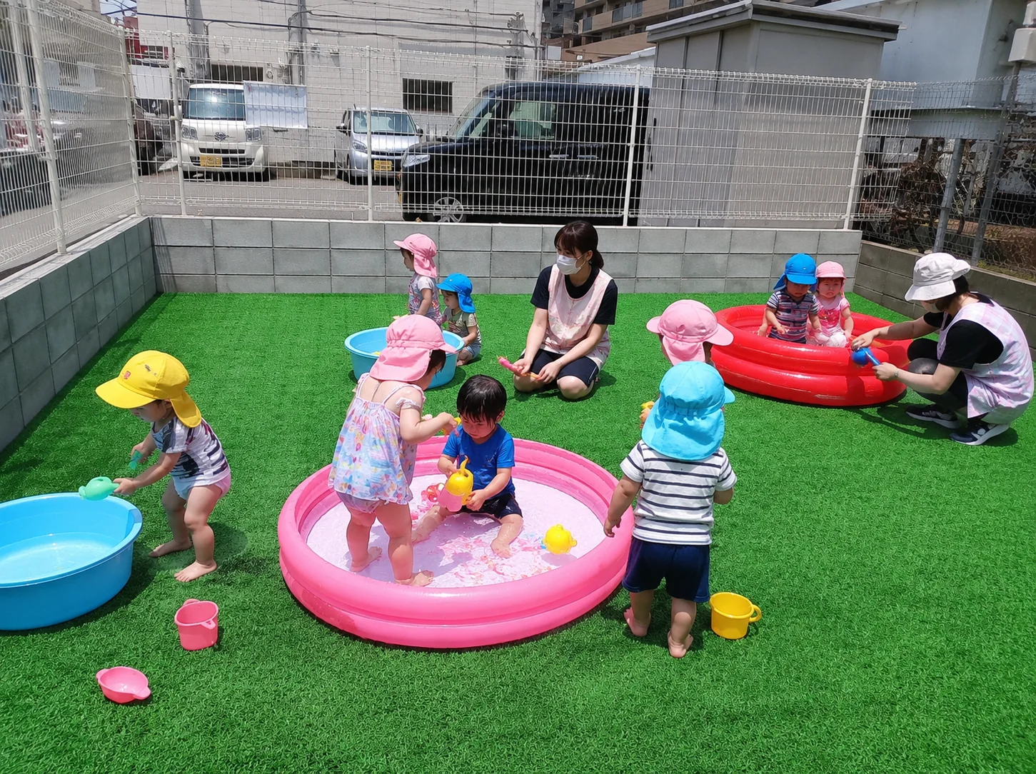 水遊び